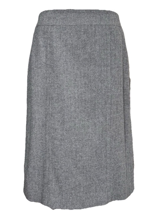 Banana Republic Dresses & Skirts - Banana Republic Gray Herringbone Wool Blend Pencil Skirt Size 6 Workwear Office